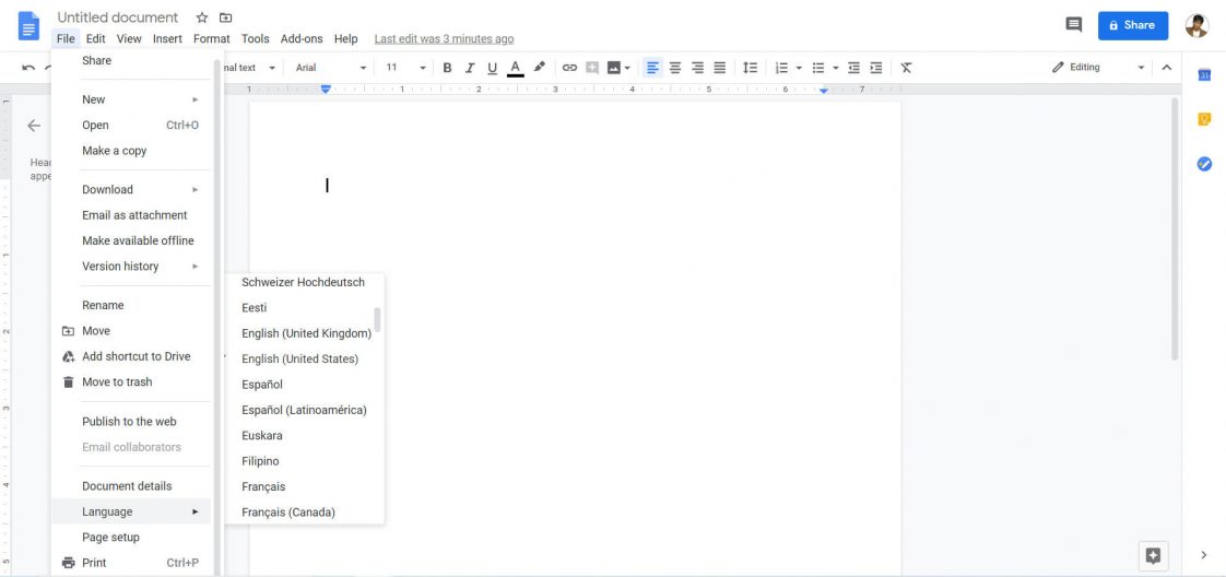 How to Change Language on Google Docs, Sheets, and Slides?