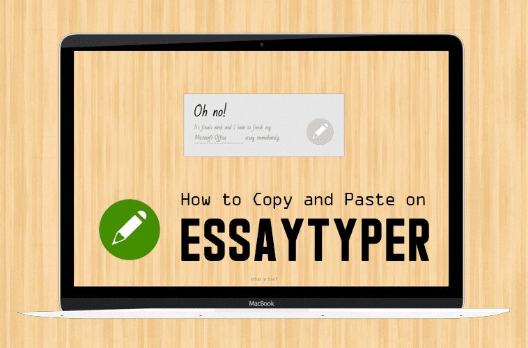 How to Copy and Paste on Essaytyper