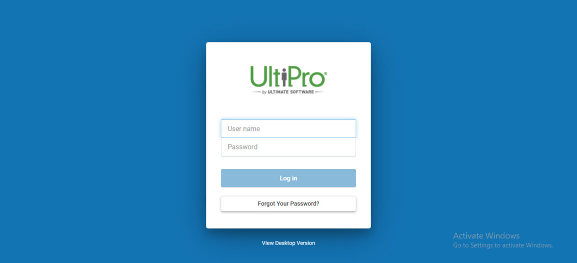 Ultipro (UKGPro) Employee Login Guide for Desktop & Mobile