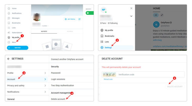 How to Delete Onlyfans Account with Money in Wallet?