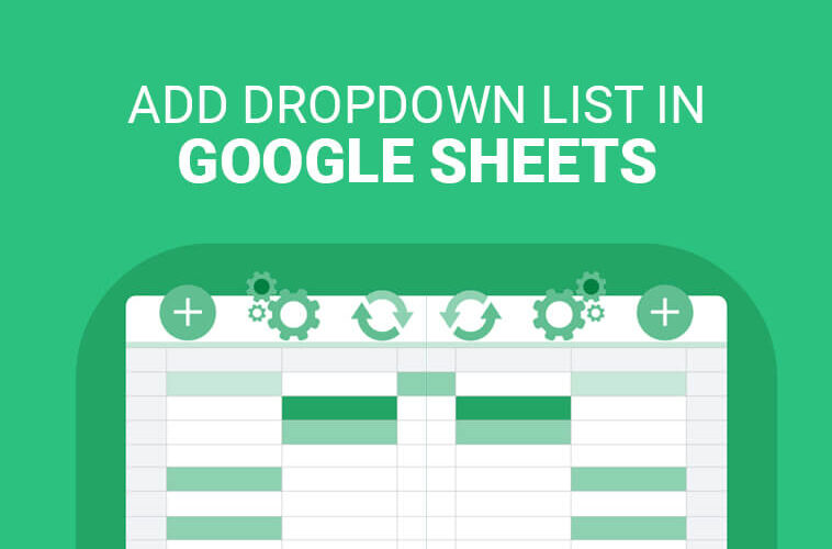 How to Add Drop Down List in Google Sheets
